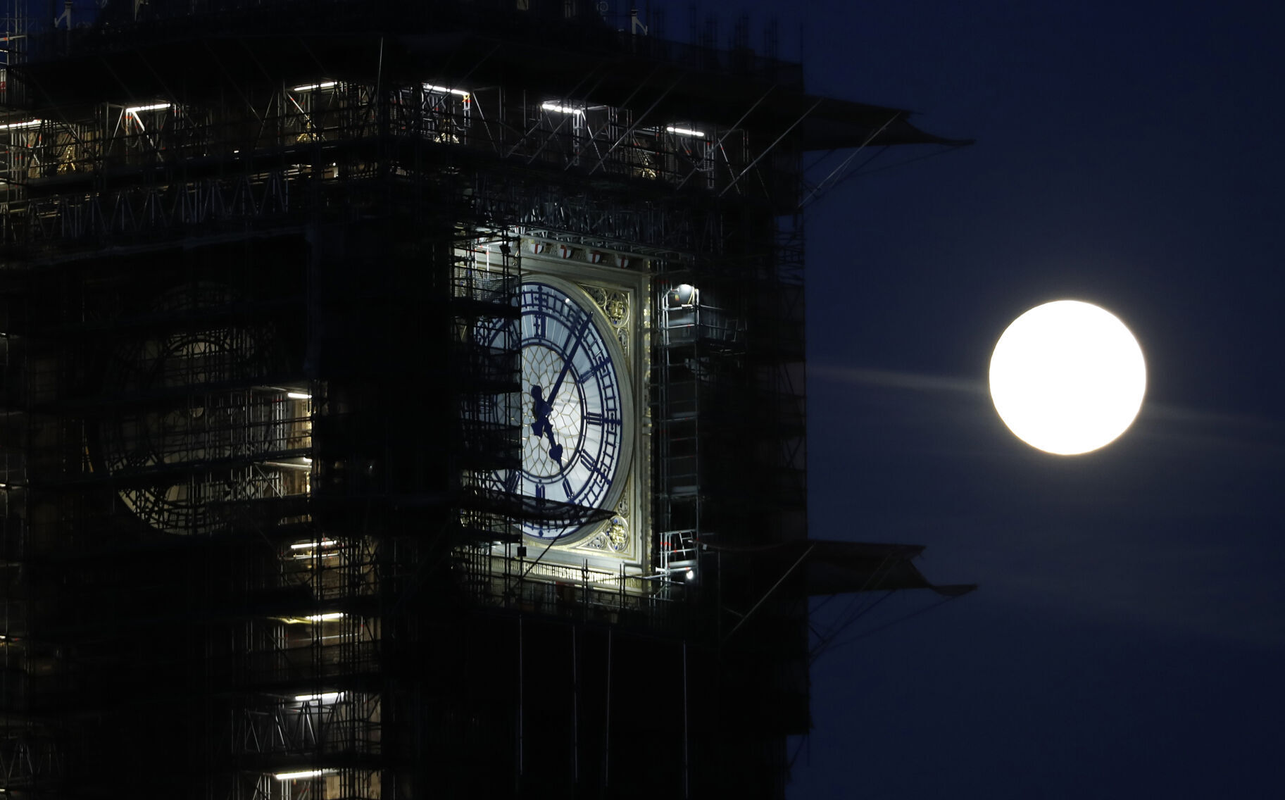 APTOPIX Britain Supermoon